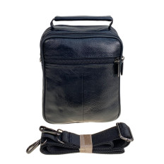 На фото 2 - Сумка мужская из натуральной кожи, цвет черный На фото 2 - Сумка мужская из натуральной кожи, цвет черный