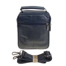 На фото 2 - Сумка мужская из натуральной кожи, цвет черный На фото 2 - Сумка мужская из натуральной кожи, цвет черный