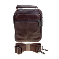 На фото 2 - Сумка мужская из натуральной кожи, цвет коричневый На фото 2 - Сумка мужская из натуральной кожи, цвет коричневый