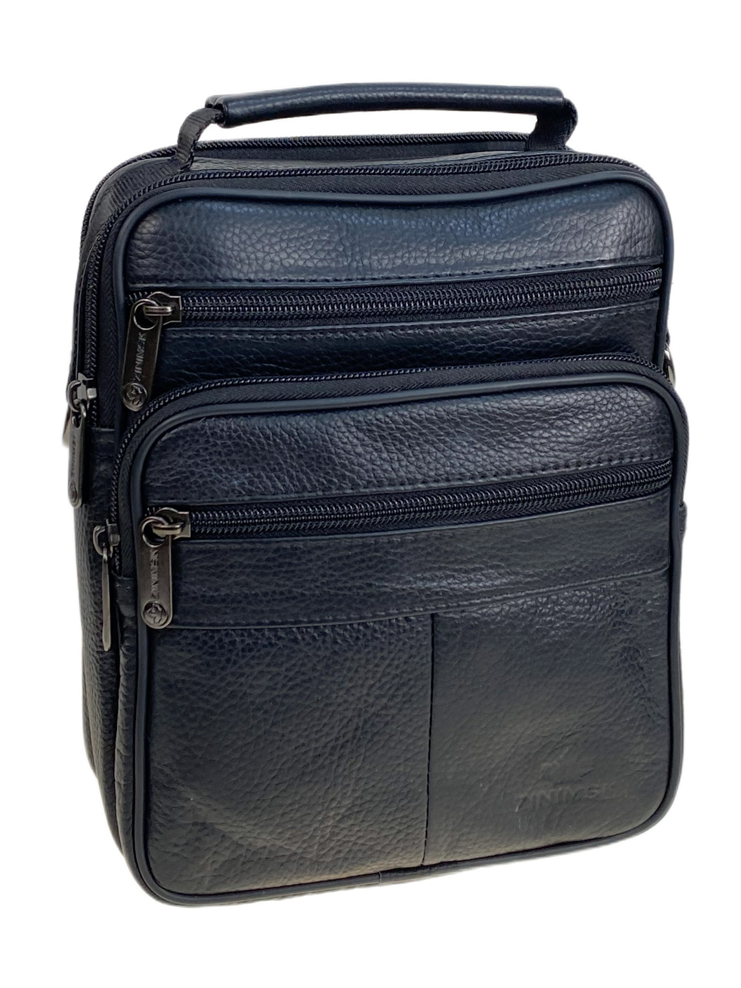 На фото 1 - Сумка мужская из натуральной кожи, цвет черный На фото 1 - Сумка мужская из натуральной кожи, цвет черный