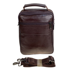 На фото 2 - Сумка мужская из натуральной кожи, цвет коричневый На фото 2 - Сумка мужская из натуральной кожи, цвет коричневый