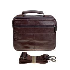На фото 2 - Сумка мужская из натуральной кожи, цвет коричневый На фото 2 - Сумка мужская из натуральной кожи, цвет коричневый