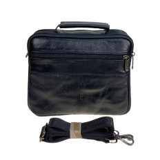 На фото 2 - Сумка мужская из натуральной кожи, цвет черный На фото 2 - Сумка мужская из натуральной кожи, цвет черный