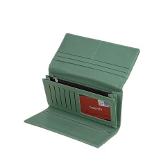 На фото 2 -  Женское портмоне из искусственной кожи, цвет зеленый На фото 2 -  Женское портмоне из искусственной кожи, цвет зеленый