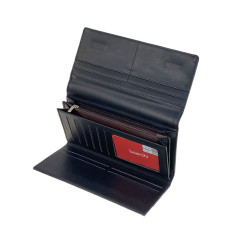 На фото 2 -  Женское портмоне из искусственной кожи, цвет черный На фото 2 -  Женское портмоне из искусственной кожи, цвет черный