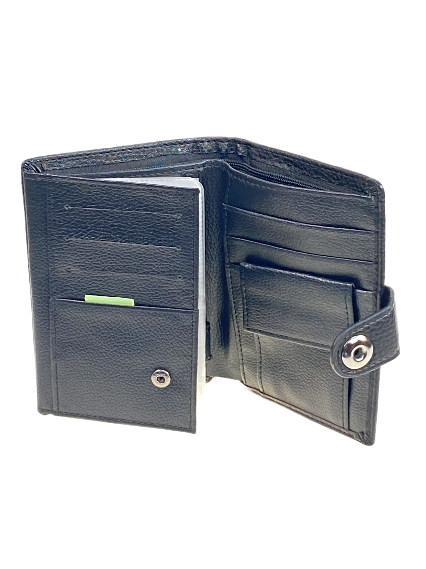 На фото 2 - Кошелек-органайзер мужской из натуральной кожи, цвет  черный