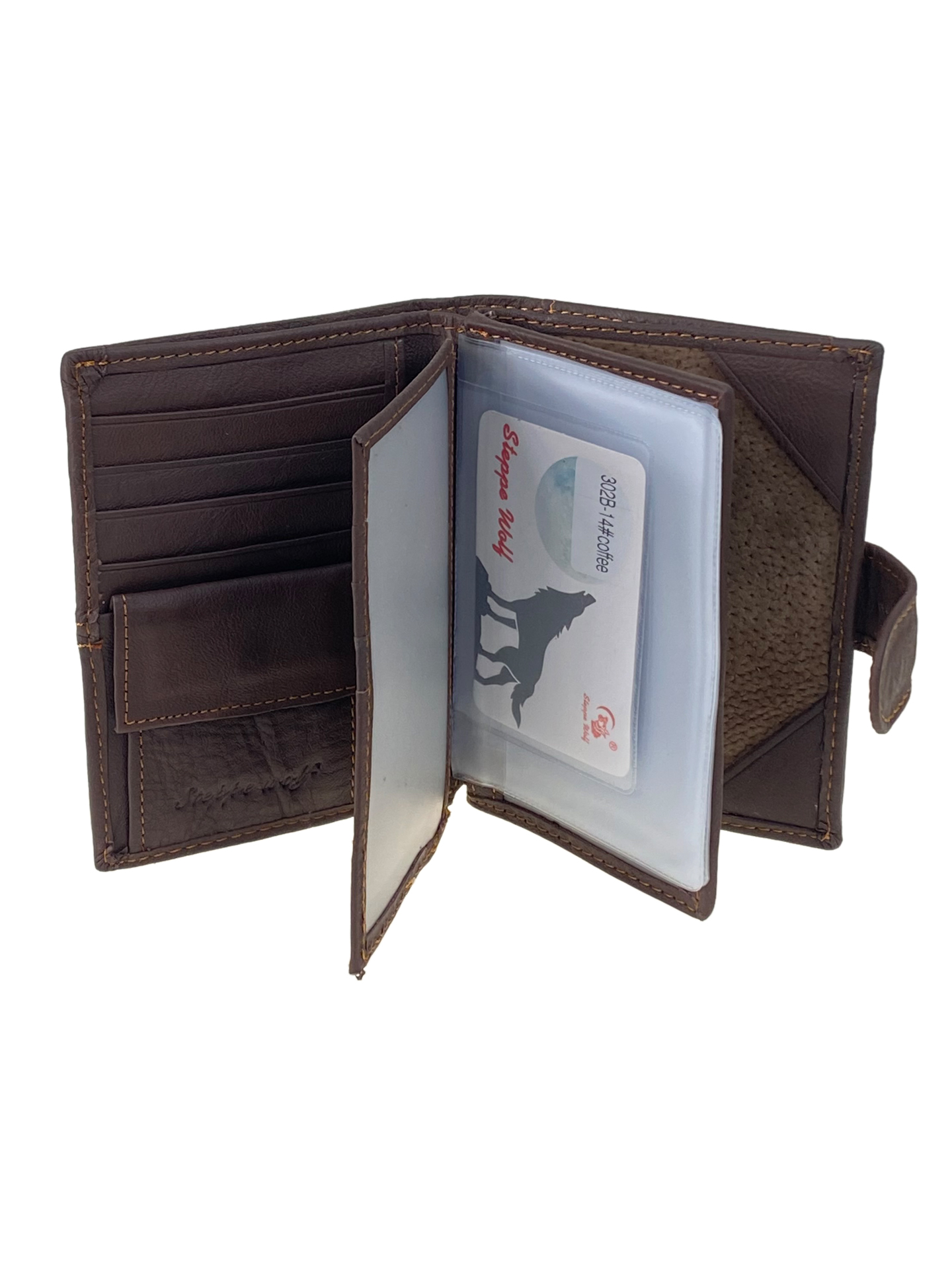 На фото 2 -  Кошелек-органайзер мужской из натуральной кожи , цвет шоколад