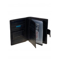 На фото 2 - Кошелек-органайзер мужской из натуральной кожи , цвет черный На фото 2 - Кошелек-органайзер мужской из натуральной кожи , цвет черный