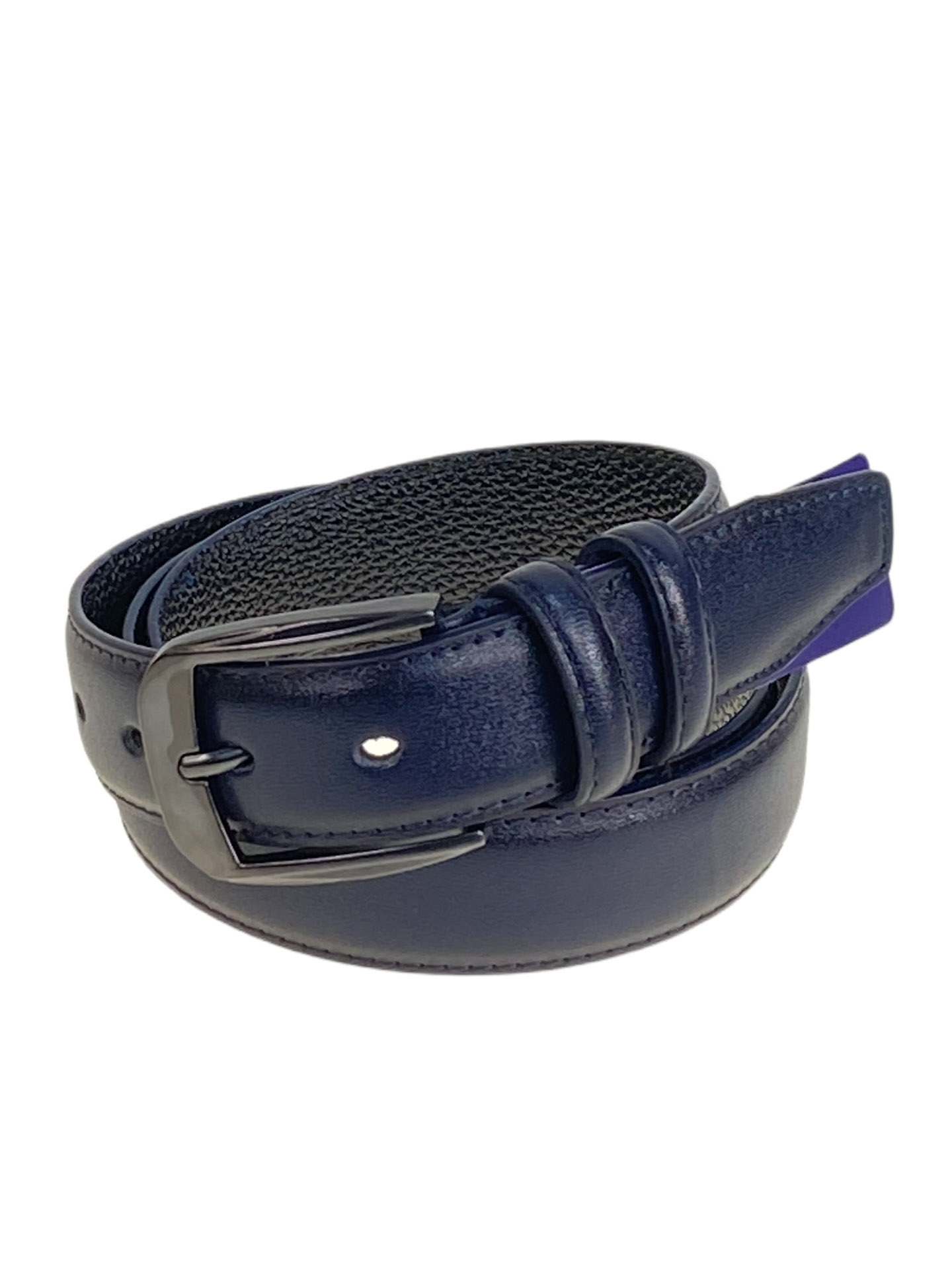 На фото 1 -  Ремень мужской из искусственной кожи, цвет синий