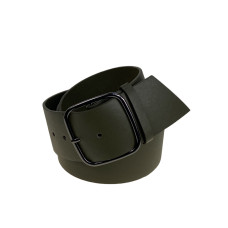 На фото 1 - Ремень женский широкий из искусственной кожи, цвет тёмно зеленый