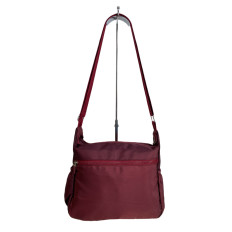 На фото 2 - Женская cумка из текстиля, цвет бордовый На фото 2 - Женская cумка из текстиля, цвет бордовый