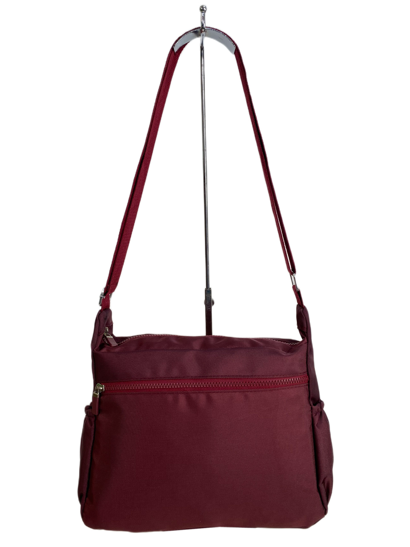 На фото 2 - Женская cумка из текстиля, цвет бордовый На фото 2 - Женская cумка из текстиля, цвет бордовый