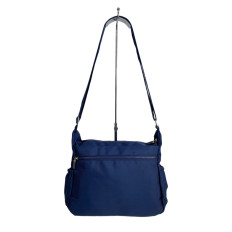 На фото 2 - Женская cумка из текстиля, цвет синий На фото 2 - Женская cумка из текстиля, цвет синий
