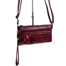 На фото 1 - Женская сумка из натуральной кожи, цвет красный На фото 1 - Женская сумка из натуральной кожи, цвет красный