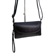 На фото 1 - Женская сумка из натуральной кожи, цвет черный На фото 1 - Женская сумка из натуральной кожи, цвет черный