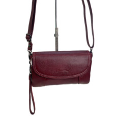 На фото 1 - Женская сумка из натуральной кожи, цвет бордо На фото 1 - Женская сумка из натуральной кожи, цвет бордо