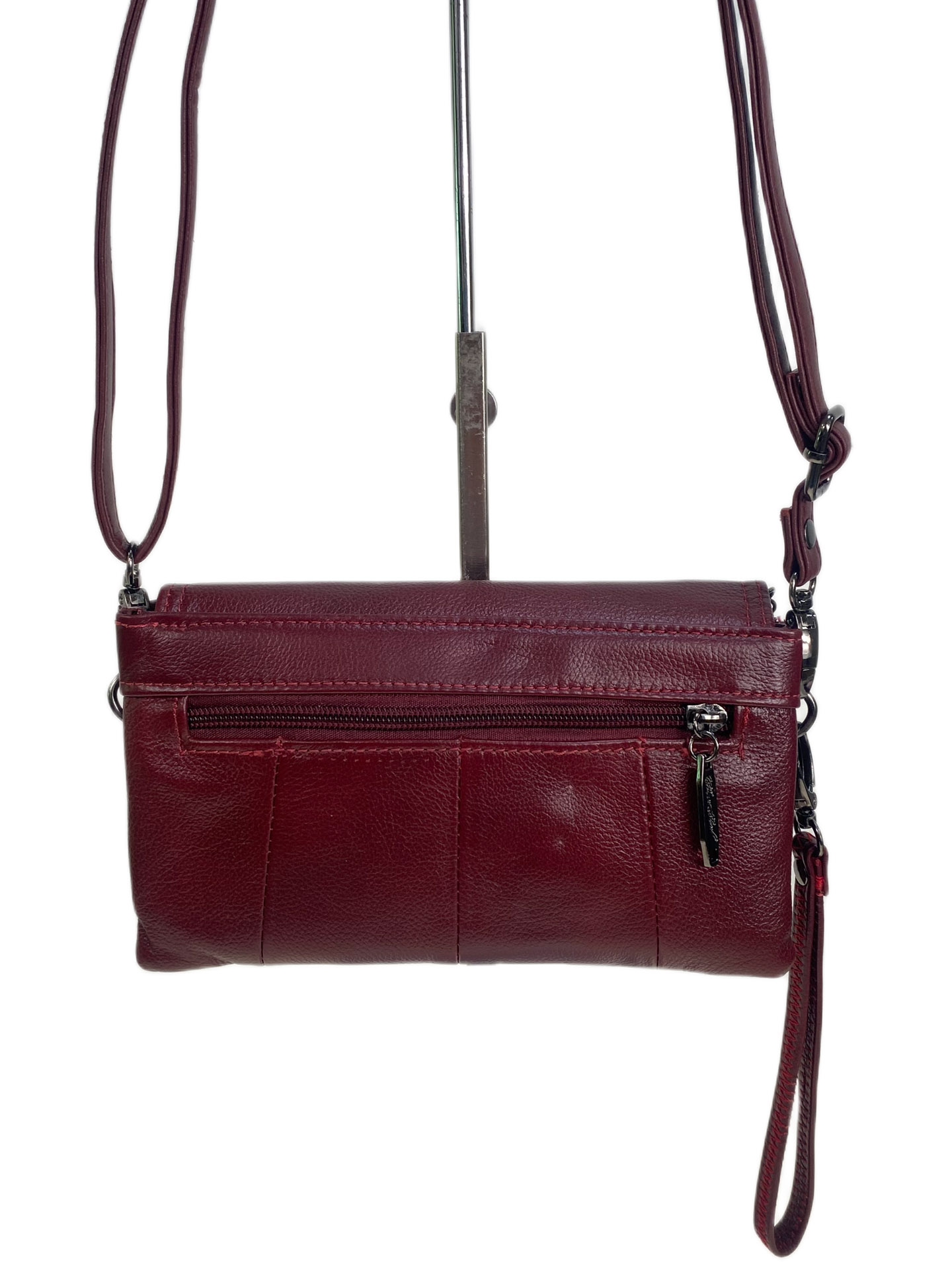 На фото 2 - Женская сумка из натуральной кожи, цвет бордо На фото 2 - Женская сумка из натуральной кожи, цвет бордо