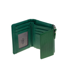 На фото 2 -  Женское портмоне из искусственной кожи, цвет зеленый