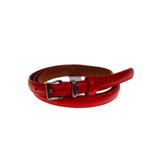На фото 1 - Ремень женский из натуральной кожи, цвет красный На фото 1 - Ремень женский из натуральной кожи, цвет красный