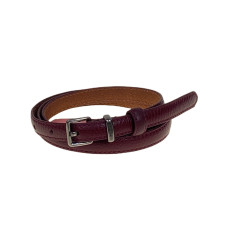 На фото 1 - Ремень женский из натуральной кожи, цвет бордовый На фото 1 - Ремень женский из натуральной кожи, цвет бордовый