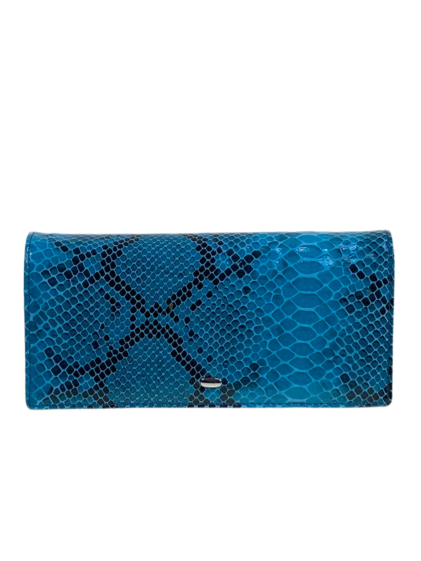 На фото 1 -  Женский кошелёк из натуральной кожи, цвет синий