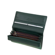 На фото 2 - Женский кошелёк из натуральной кожи, цвет зеленый На фото 2 - Женский кошелёк из натуральной кожи, цвет зеленый