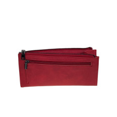 На фото 2 -  Женское портмоне из искусственной кожи, цвет бордово-красный На фото 2 -  Женское портмоне из искусственной кожи, цвет бордово-красный