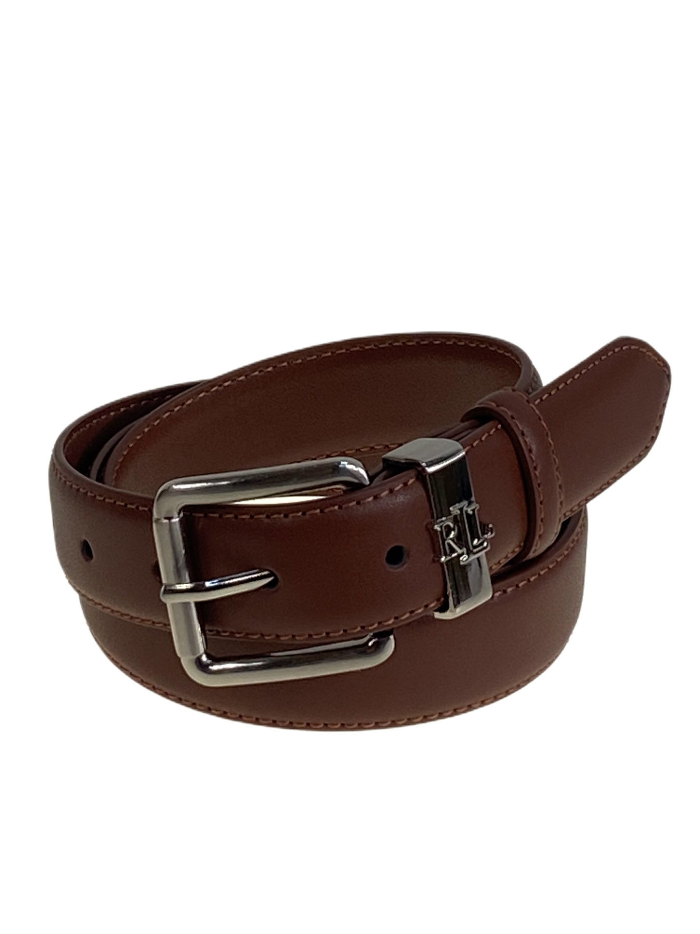 На фото 1 - Ремень женский из натуральной кожи, цвет шоколад