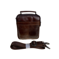 На фото 2 - Сумка мужская из натуральной кожи, цвет коричневый На фото 2 - Сумка мужская из натуральной кожи, цвет коричневый