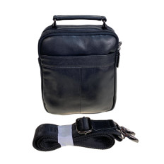 На фото 2 - Сумка мужская из натуральной кожи, цвет черный На фото 2 - Сумка мужская из натуральной кожи, цвет черный