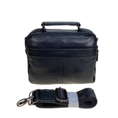 На фото 2 - Сумка мужская из натуральной кожи, цвет черный На фото 2 - Сумка мужская из натуральной кожи, цвет черный