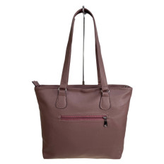 На фото 2 - Женская сумка из искусственной кожи, цвет  нежно розовый На фото 2 - Женская сумка из искусственной кожи, цвет  нежно розовый