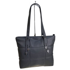 На фото 1 - Женская сумка из искусственной кожи, цвет графит На фото 1 - Женская сумка из искусственной кожи, цвет графит