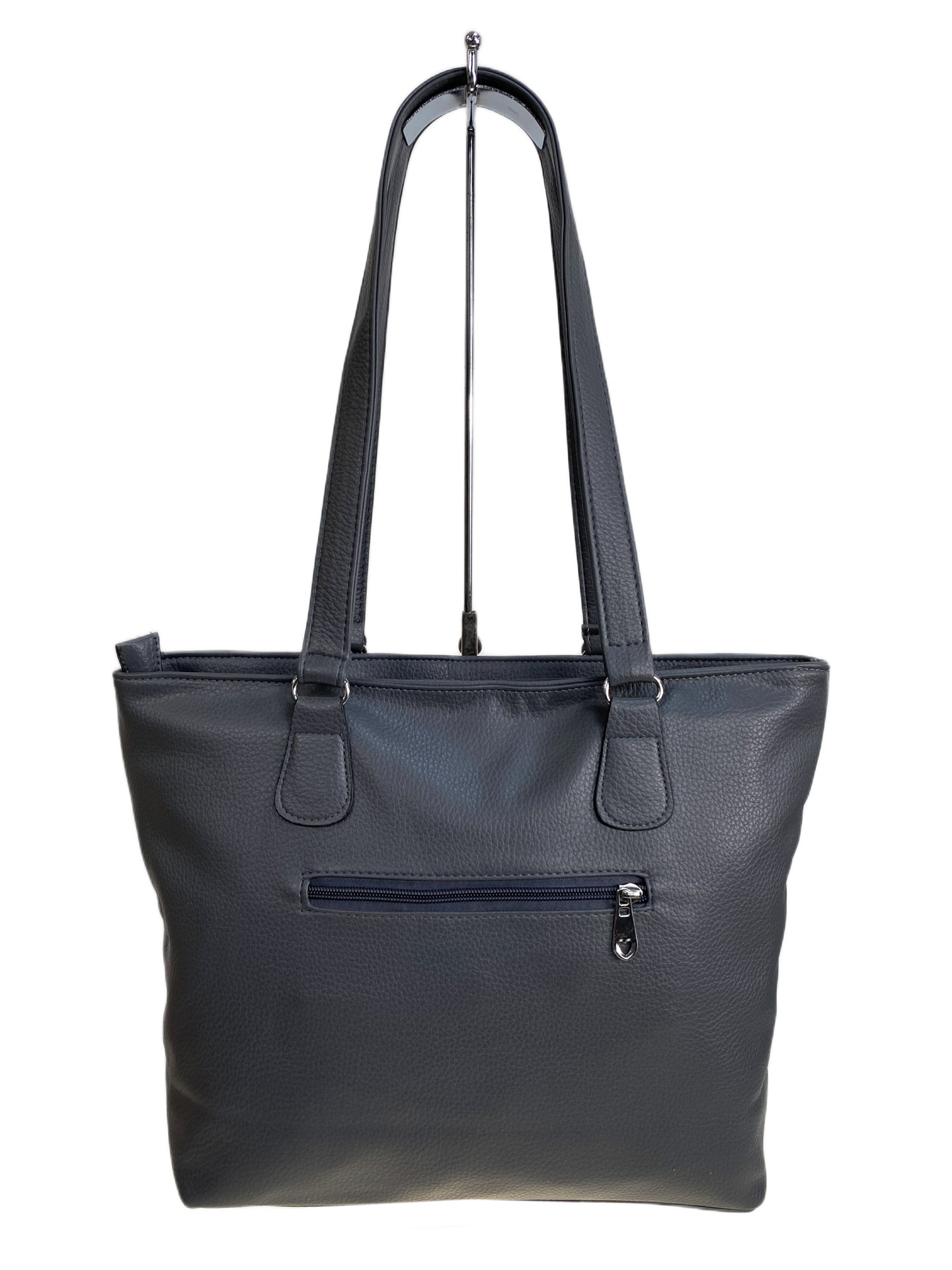 На фото 2 - Женская сумка из искусственной кожи, цвет графит На фото 2 - Женская сумка из искусственной кожи, цвет графит