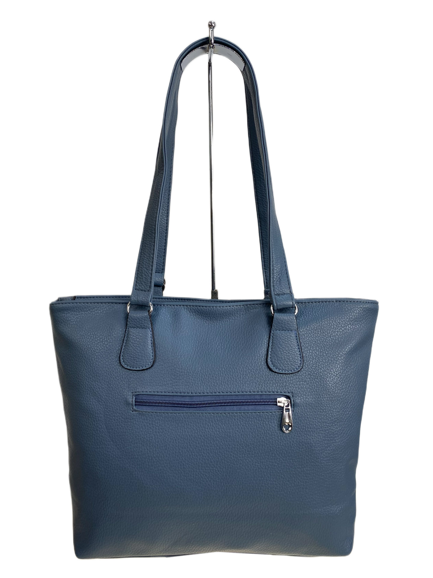 На фото 2 - Женская сумка из искусственной кожи, цвет синий На фото 2 - Женская сумка из искусственной кожи, цвет синий