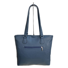 На фото 2 - Женская сумка из искусственной кожи, цвет синий На фото 2 - Женская сумка из искусственной кожи, цвет синий