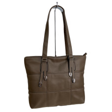 На фото 1 - Женская сумка из искусственной кожи, цвет хаки На фото 1 - Женская сумка из искусственной кожи, цвет хаки