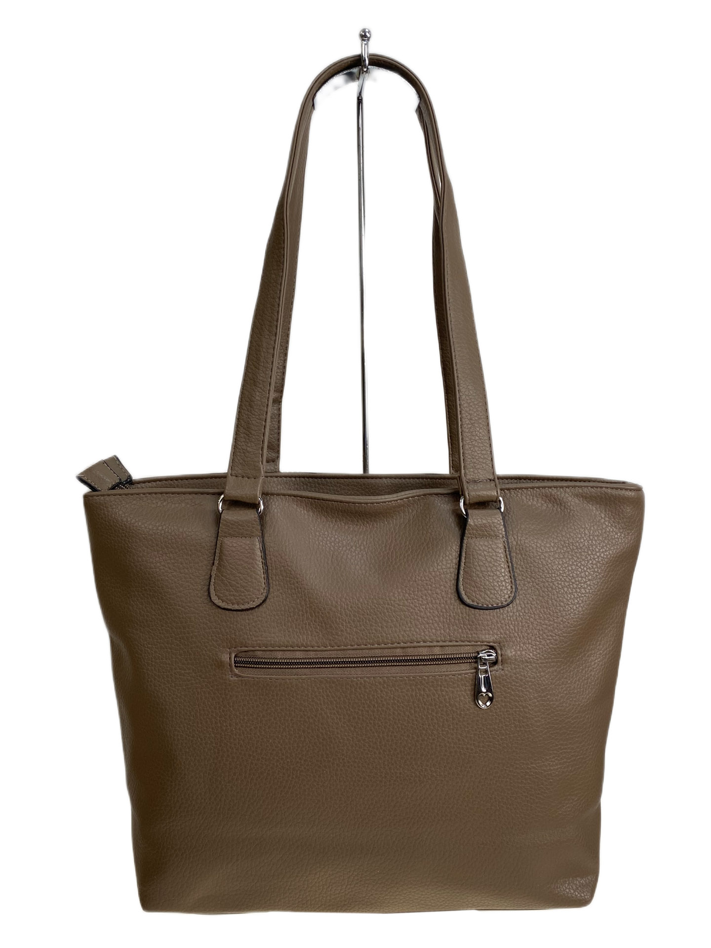 На фото 2 - Женская сумка из искусственной кожи, цвет хаки На фото 2 - Женская сумка из искусственной кожи, цвет хаки