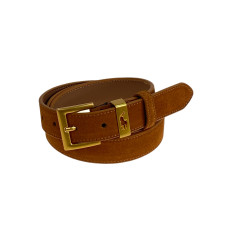 На фото 1 - Ремень женский из натуральной замши, цвет рыжий На фото 1 - Ремень женский из натуральной замши, цвет рыжий