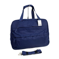 На фото 1 - Дорожная сумка из текстиля, цвет синий