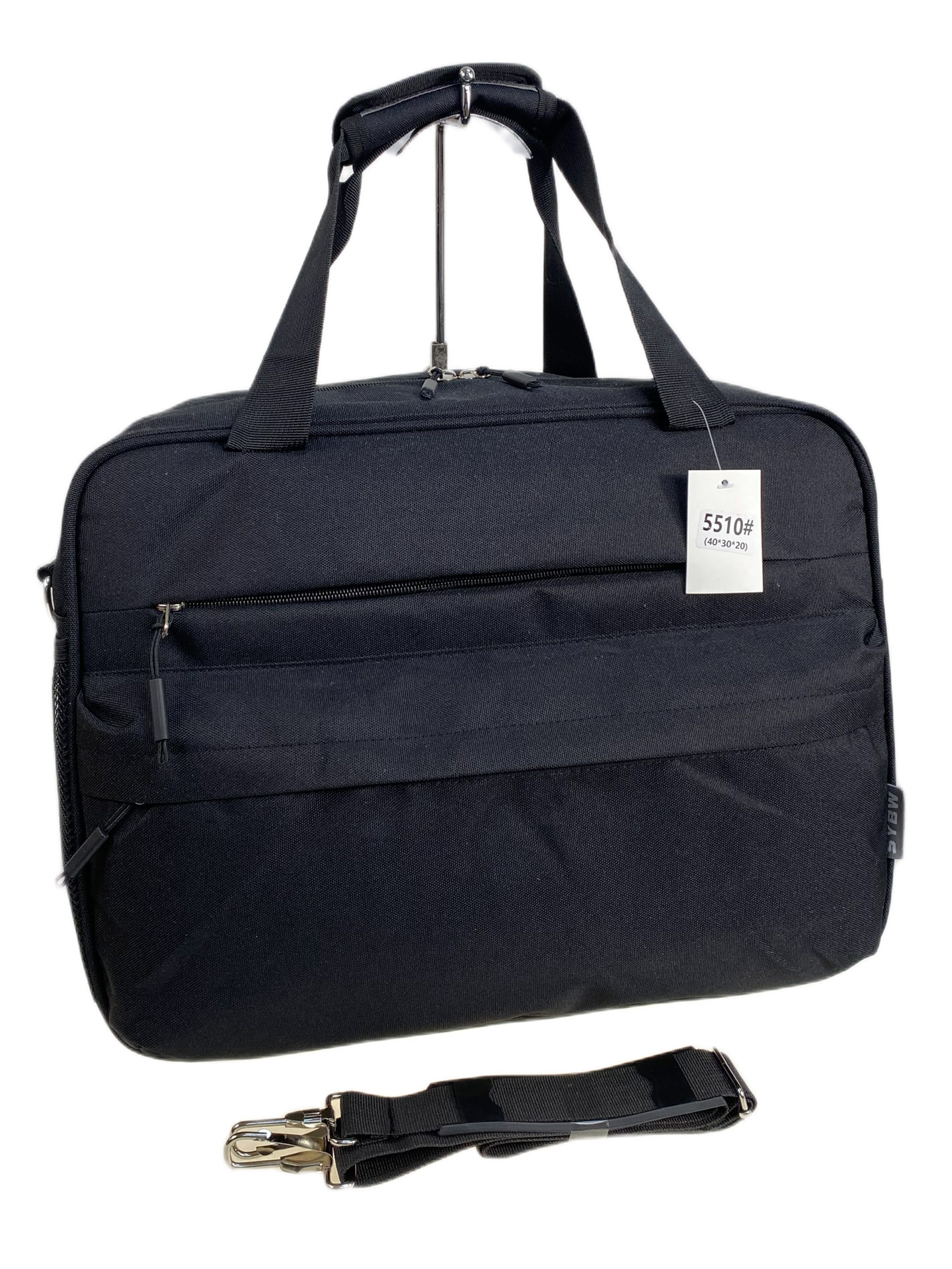 На фото 1 - Дорожная сумка из текстиля, цвет черный