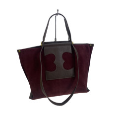 На фото 1 - Женская сумка из натуральной замши и кожи, цвет бордовый с коричневым На фото 1 - Женская сумка из натуральной замши и кожи, цвет бордовый с коричневым