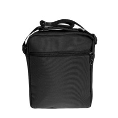 На фото 2 - Сумка мужская  текстильная, цвет  черный