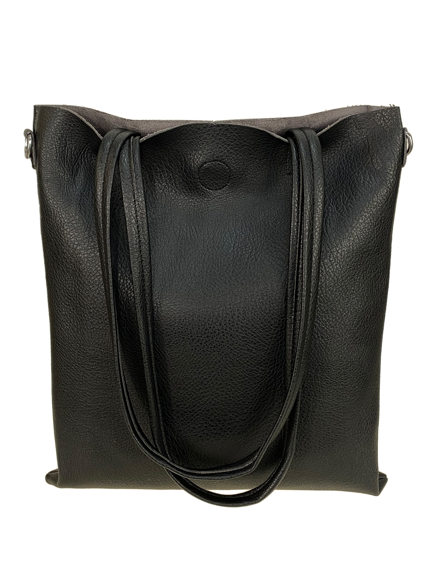 На фото 2 - Женская сумка из искусственной кожи, цвет черный На фото 2 - Женская сумка из искусственной кожи, цвет черный