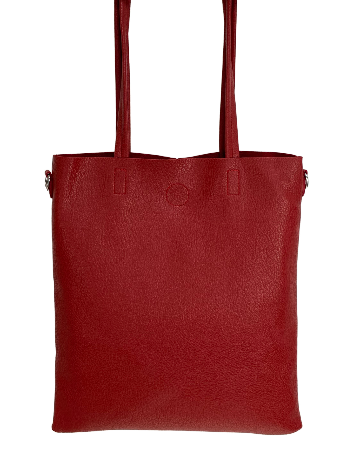 На фото 1 - Женская сумка из искусственной кожи, цвет красный На фото 1 - Женская сумка из искусственной кожи, цвет красный