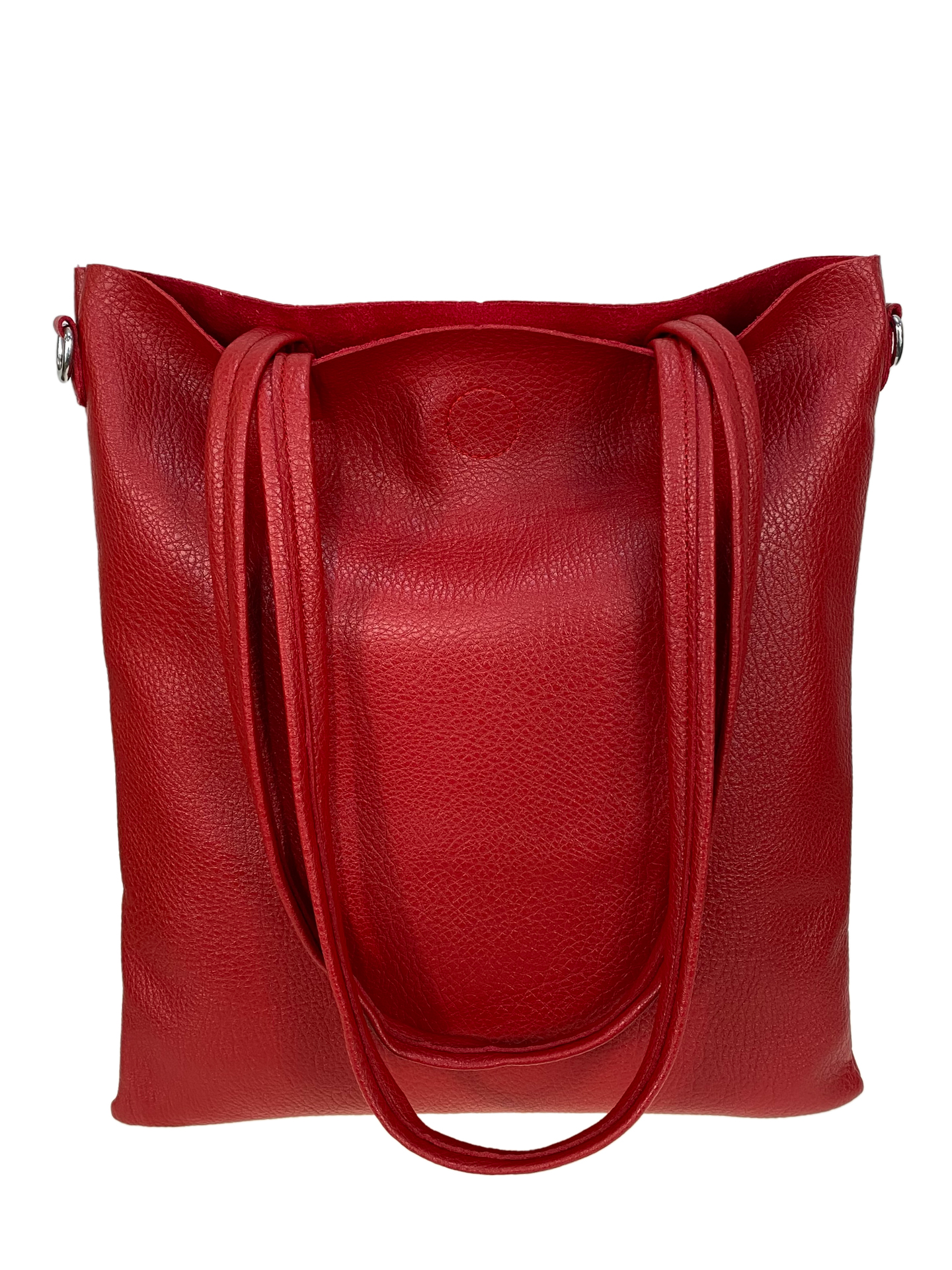 На фото 2 - Женская сумка из искусственной кожи, цвет красный На фото 2 - Женская сумка из искусственной кожи, цвет красный