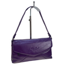 На фото 1 - Женская сумка из натуральной кожи, цвет фиолетовый На фото 1 - Женская сумка из натуральной кожи, цвет фиолетовый