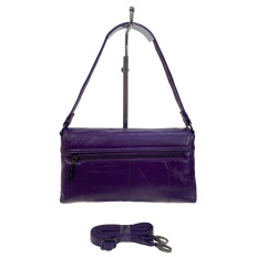 На фото 2 - Женская сумка из натуральной кожи, цвет фиолетовый На фото 2 - Женская сумка из натуральной кожи, цвет фиолетовый