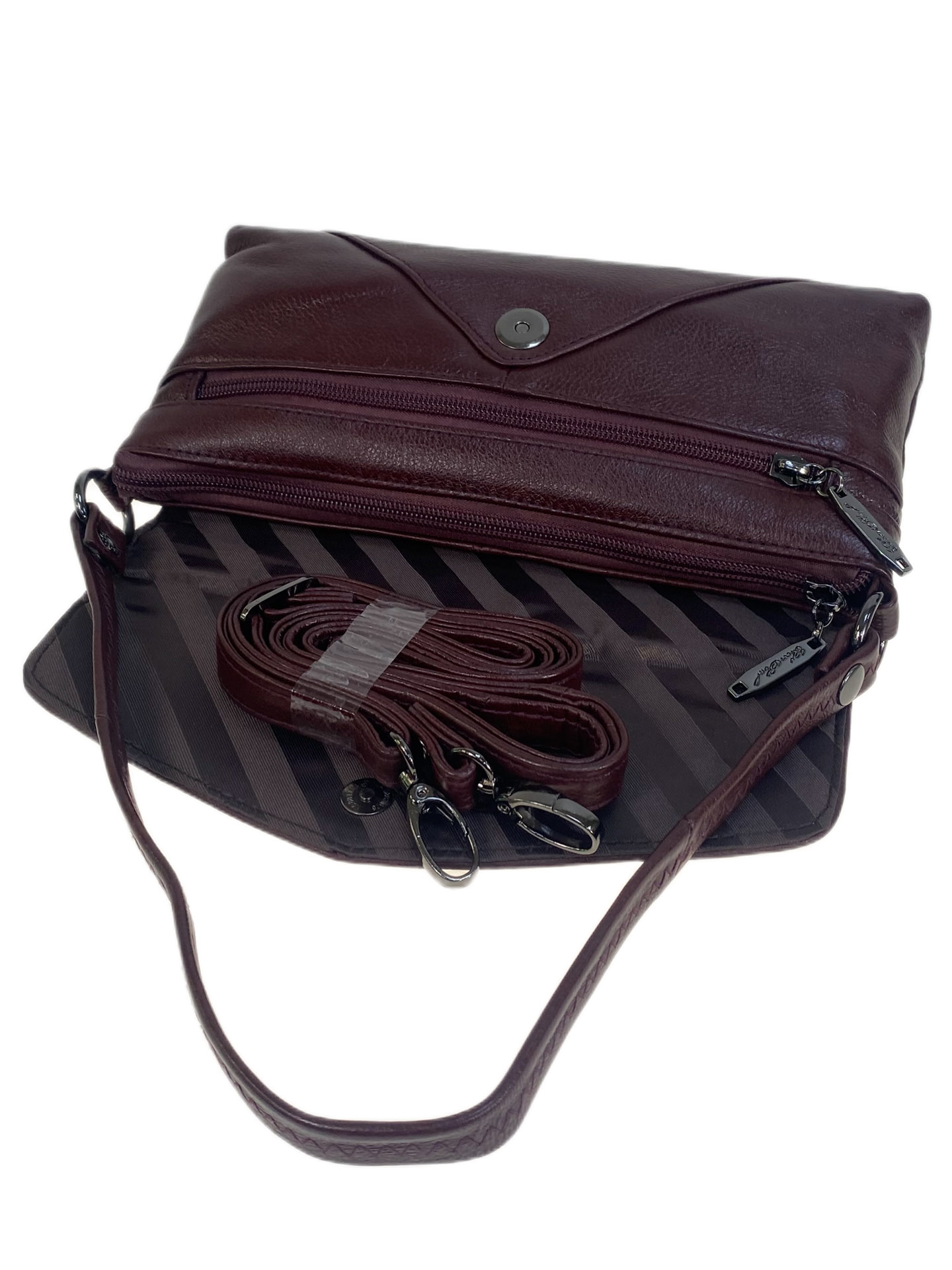 На фото 2 - Женская сумка из натуральной кожи, цвет бордо На фото 2 - Женская сумка из натуральной кожи, цвет бордо