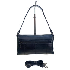 На фото 2 - Женская сумка из натуральной кожи, цвет черный На фото 2 - Женская сумка из натуральной кожи, цвет черный